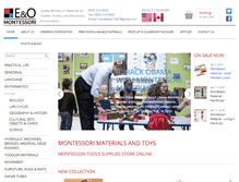 Tablet Screenshot of montessorimaterials.com